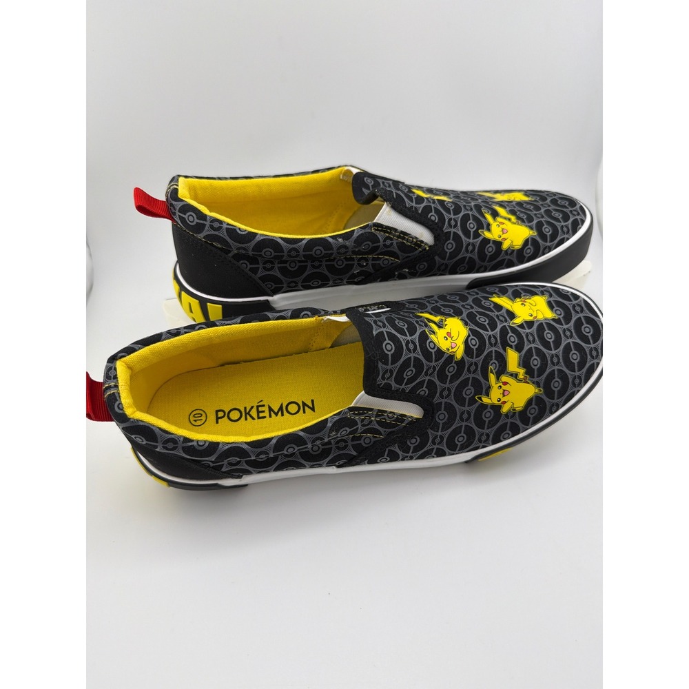 Ground Up Pokemon Pikachu Slip-On Canvas Sneakers Mens 10 - Picture 2 of 5